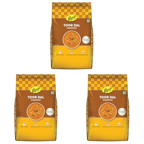 Image of Parry's Unpolished Toor Dal 1kg (Pack of 3)
