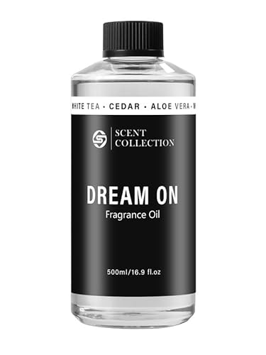 Luxury Hotel Scent Dream On Diffuser Oil Waterless Essential Aromatherapy for Cold Air & Car Diffusers – Long Lasting Refill for Large Room & Home - Non Toxic, Signature White Tea (500ml/16.9Fl oz)