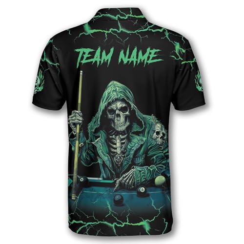 PRIMESTY Custom Billiard Shirts for Men, Personalized Billiard Polo Shirts, Custom Name Billiard Jerseys, Size S-5XL3