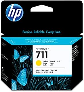 HP 711 29ml Print Cartridge - Yellow (Pack of 3)
