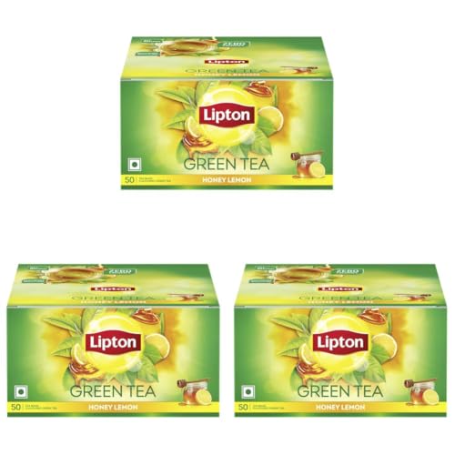 Image of Lipton Honey Lemon Green Tea|| 50 Tea Bags (Pack of 3)