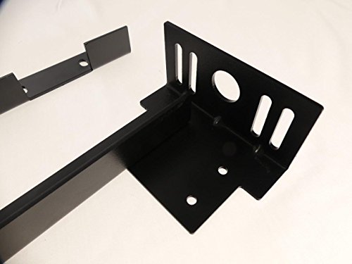 TECH TEAM Bed Frame Extension Set, Extend a Metal Bedframe to Meet a Headboard Footboard, 2 Pieces, Hardware Included, Black - Thumbnail 2