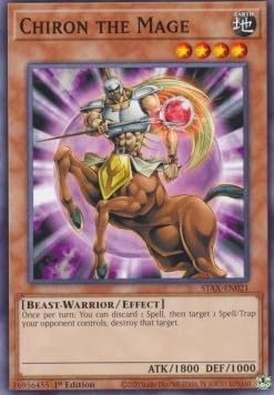 Chiron The Mage STAS-ENX021 Common Englisch Boosterfrisch 1. Auflage - 2-Player Starter Set - mit ReCollectibles-Versandschutz - für Yu-Gi-Oh!