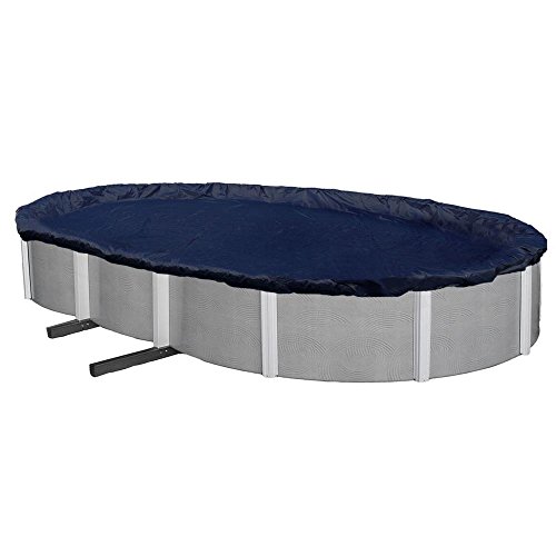 Winter Block WC1524OV Swimming Pool Winter Cover with Winch and Cable, 15' X