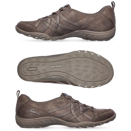 Skechers Women's Breathe-easy - Days End, Dark Taupe, 8.5
