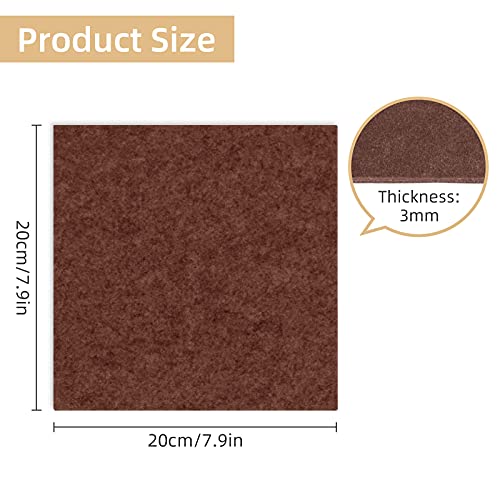 10 feltrini autoadesivi per mobili, in feltro da