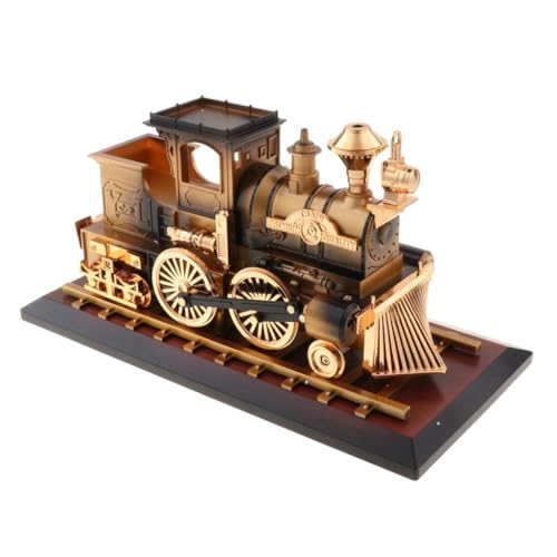 Image of AUGEN Exclusive Music Box Musical 360 rotatable Carousel Children's Wooden Men and Women Birthday Creative Christmas Valentine's Day Gift Home Decoration (Train)