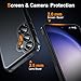 Oterkin for Samsung Galaxy A55 5G Case,[10FT Military Grade Protection] Samsung A55 5G Case with [Tempered Glass Screen Protector][Shockproof][Non-Slip Slim] Galaxy A55 5G Phone Case (B-Black)