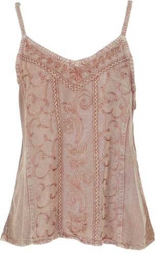 GURU SHOP Top Chic Bordado Top Casual Verano Mujer Negro Sintético Talla: 36,...