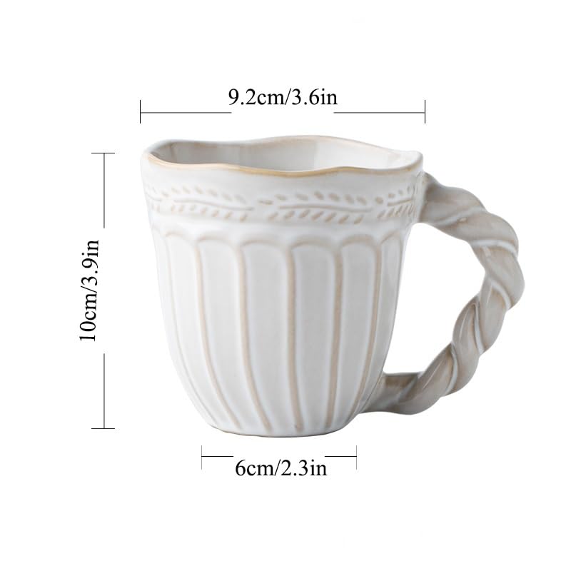Tazas de café con relieve para beber cómodamente sin quemarte en casa 3
