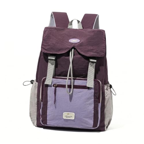 Sac à dos scolaire filles violet multifonction grand format sport