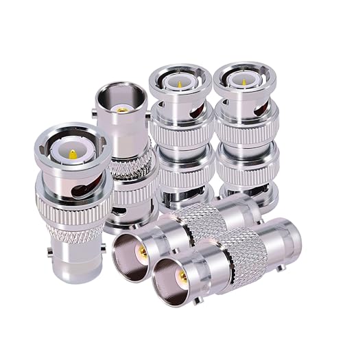 Adaptadores BNC CNARIO 6 Piezas Coaxial para CCTV miniatura 1