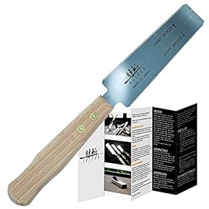 SUIZAN Flush Cut Saw 5″ – Professional Japanese Pullsaw Ryoba Double Edge Handsaw Woodworking Tools