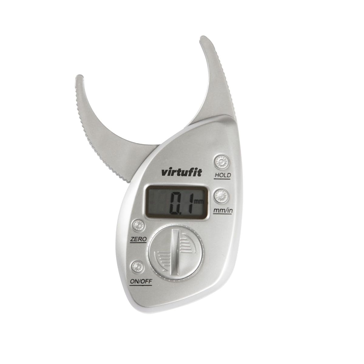 VirtuFit Medidor digital de pliegues de piel – Grasa corporal – Grasa – Gris