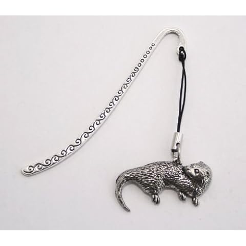 Otter Bookmark in Fine English Pewter, Gift Boxed (ts) Cover