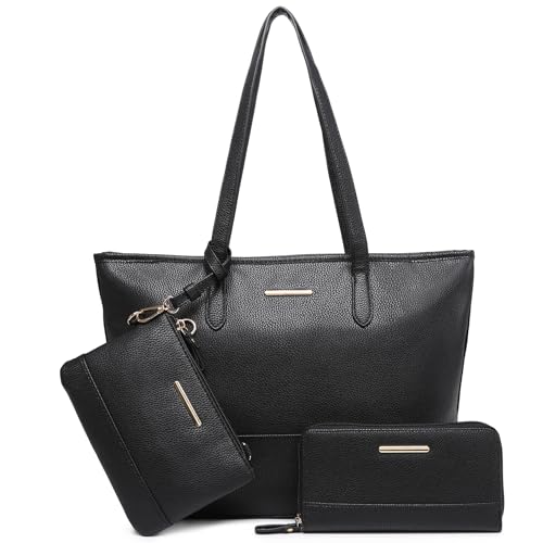Set 3 bolsos veganos para mujer con cartera miniatura 1