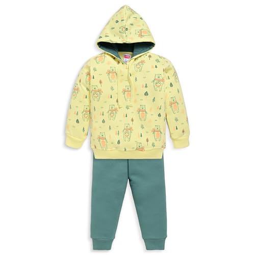 Image of LuvLap Baby Boys Full Sleeve Boys Hooded Sweatshirt & Pyjama Set