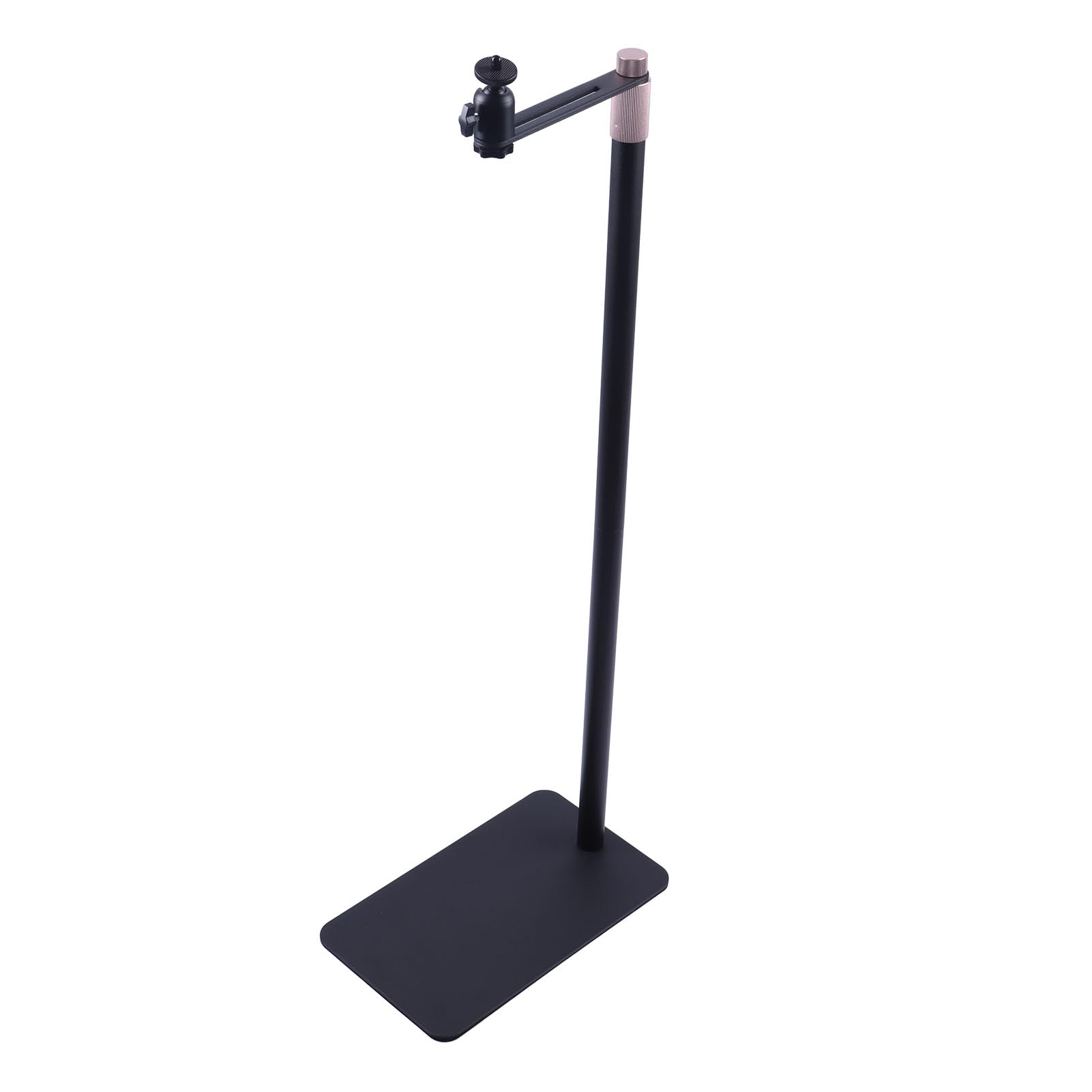 Stojak na Projektor 70-120 Cm, Regulowana Wysokość, Podłogowy z Podstawą ze Stali Węglowej, Odłączany do Projektora Gimbal z Kamerą Telefon