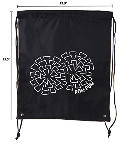 Cheer Bags, Pom Pom and Cheerleader drawstring Backpacks, Cheerleader Team bags2