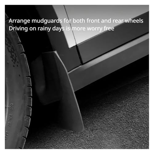 Guardabarros para Tesla Model S 2021-2024: protector contra salpicaduras de coche, repuesto 4 uds 5