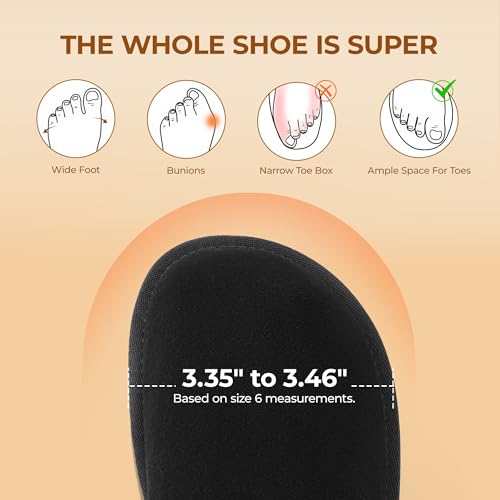 DREAM PAIRS Platform Winter Boots for Women Genuine Suede, Wide Toe Water Slip Resistant Ankle Mini Snow Boots Lined Fur with Lightweigt Memory Foam Insole Outdoor,Size 8,Black,SDSB25005W