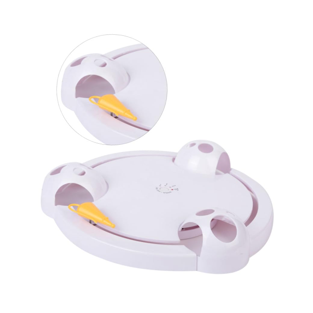DOITOOL 1 Pc Juguetes electricos Juguete para Gatos Juguetes eléctricos para Gatos Palo de Gato burlón Juguete Giratorio para Gatos Mascota Teaser de Gato
