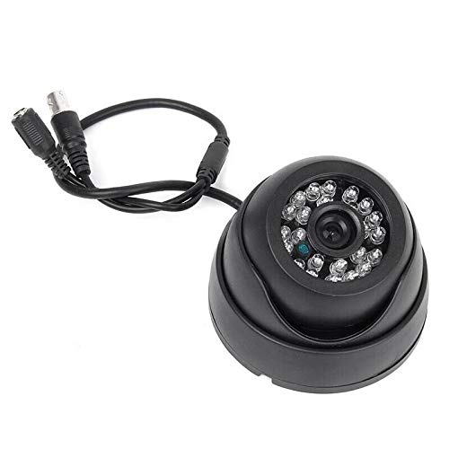 UBERSWEET® 1X(Black Surveillance Camera PAL 1/3" CMOS 700TVL 24 LED IR Cut 3.6mm Secur H9K5