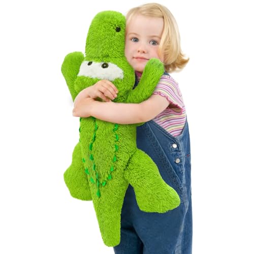 Image of Tezituor Alligator Stuffed Animal, 28 inch Large Stuffed Crocodile Plush Toy, Soft Alligator Plush Pillow for Boys Girls