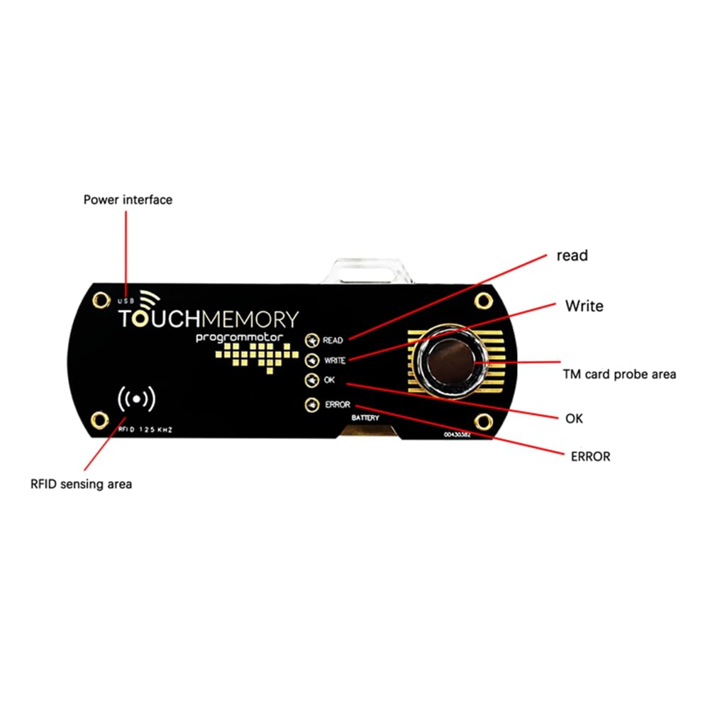 TM RFID-Duplikator-Kopierer und Touch-Speicherschlüssel RW1990 RW2000 IButton-Kopie 125 KHz T5577 EM4305 EM4100 Schlüssel-Tag-Karten Einfach zu Verwenden