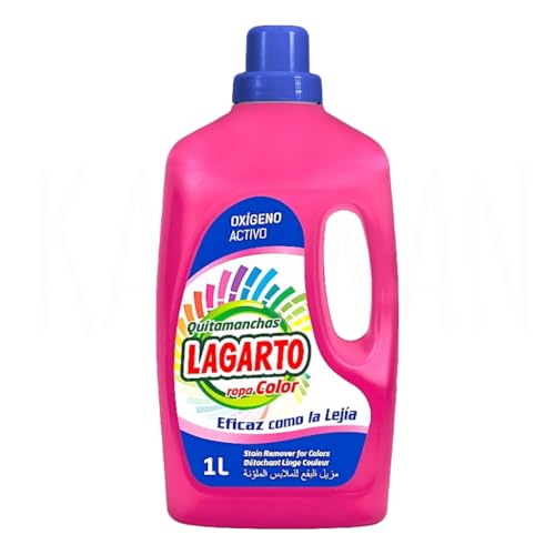 Lagarto Quitamanchas Liquido Ropa Color, Paquete de 10 X 1000 Mililitros, 10000 Mililitros