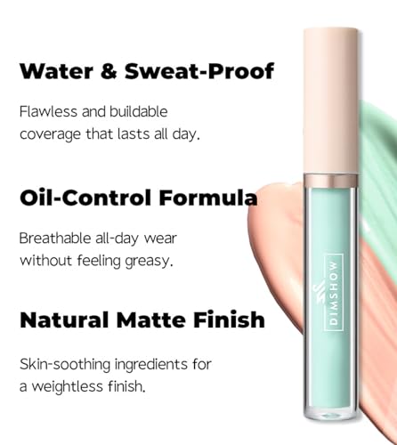 Set de correctores líquidos, 4 tonos de corrector en crema (2,3 g cada uno), maquillaje ligero, de larga duración y cobertura total, sin aceite, para ojeras e imperfecciones, 4 brochas de maquillaje - imagen 2