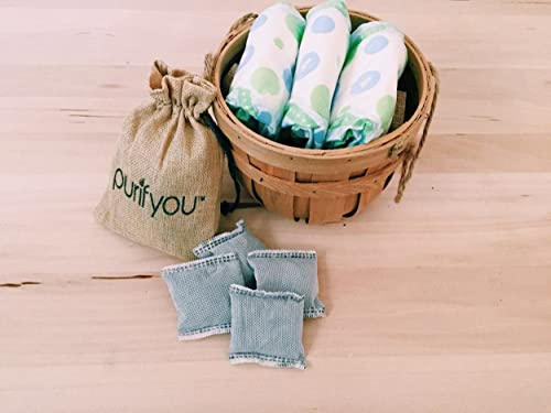 Purifyou PCF-10 100% Natural Bamboo Charcoal Air Purifying Bag - Set Of 12 Carbon Filters, Deodorizer Bags, Odor Absorber For Diaper Pail thumb #7