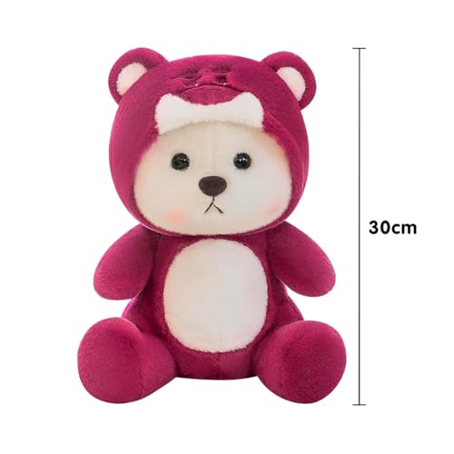 Image of Cionum Soft Plush Toy for Kids - Cute Stuffed Animal Soft Toy - Soft Cuddly Toy for Baby Boys & Girls, Return Gift & Room Decor - Hooded Hat Bear 30cm