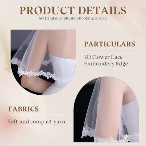 White Lace Shawl Wraps For Women Formal, Bolero Shrugs Shoulder Cover For Evening Dresses Formal, Wedding Bridal Cape Lace Cover Up Chiffon Scarf2