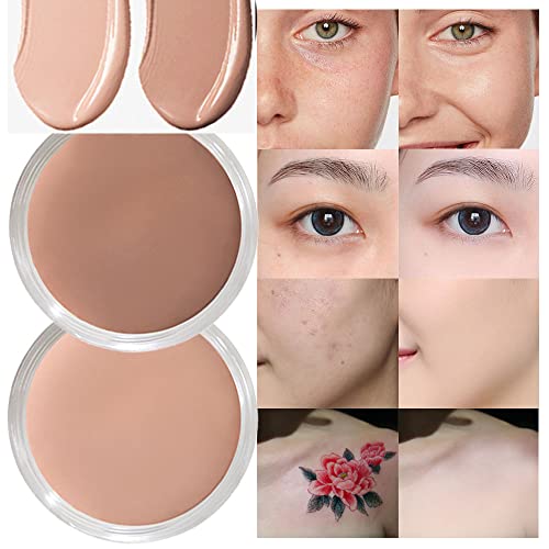 2 Colors Professional Strenght Conceal Contour Makeup To Create Delicate&Light Skin For Flawless Looks.mixable Cream Texture Concealer To Cover Eye Dark Circles Facial Blemishes Body Tattoo.20X2G A #TOP19