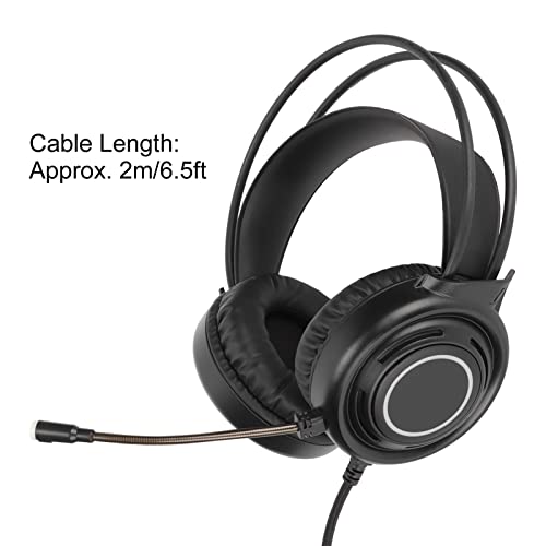 Gaming-headset, omnidirectioneel instelbaar volume Game-hoofdtelefoon 6,5 ft kabel voor pc voor Xbox voor PS4 - Afbeelding 8