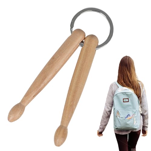 Lambo Drumstick llavero, bolso, llavero, baqueta, mochila, llavero, llavero, coleccionable de música, llaveros para bolso, llavero para hombres