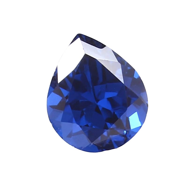 Saphir bleu naturel en poire 12x10mm, la gemme idéale pour créer votre bague de rêve