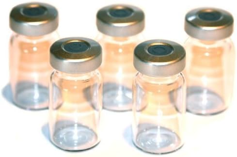 10ml Empty Borosillicate Sealed Sterile Serum Vials - 5 Pack