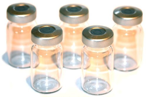 10ml Empty Borosillicate Sealed Sterile Serum Vials - 5 Pack