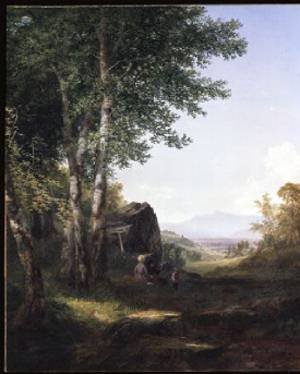 Peinture à l'huile Mansfield Mountain Kensett, une reproduction d'art aux détails d'exception