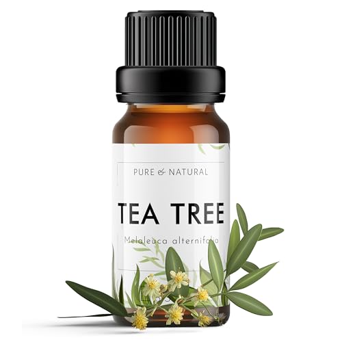 Image of Esslux Tea Tree Oil - 100% Pure Natural Australian Essential Oil for Skin, Hair & Toenails | Therapeutic Melaleuca Oil for Scalp, Nail Care & Soap Making | Refreshing & Healing Scent, 15 ML