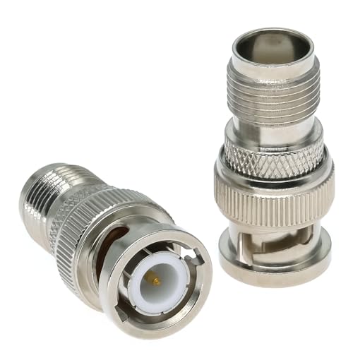 Adaptador Coaxial TNC Hembra a BNC Macho 2PCS miniatura 1