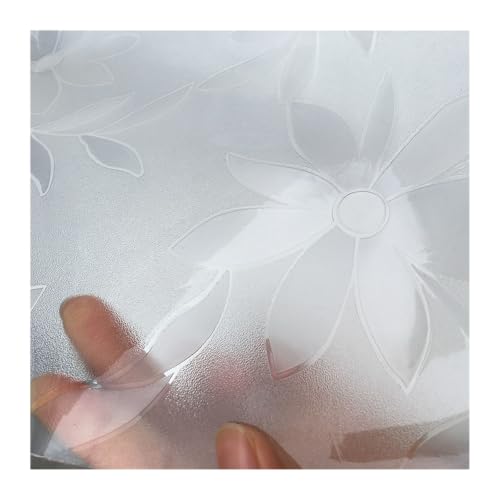Nappe transparente PVC contre taches de gras et rayures sur table de cuisine ronde - 6