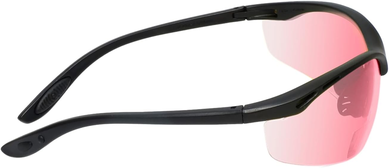 91348 Pink FL-41 Tinted BiFocal Reading Safety Glasses Fluorescent Blue Light Sensitivity Outdoor Indoor Photophobia - Image 3