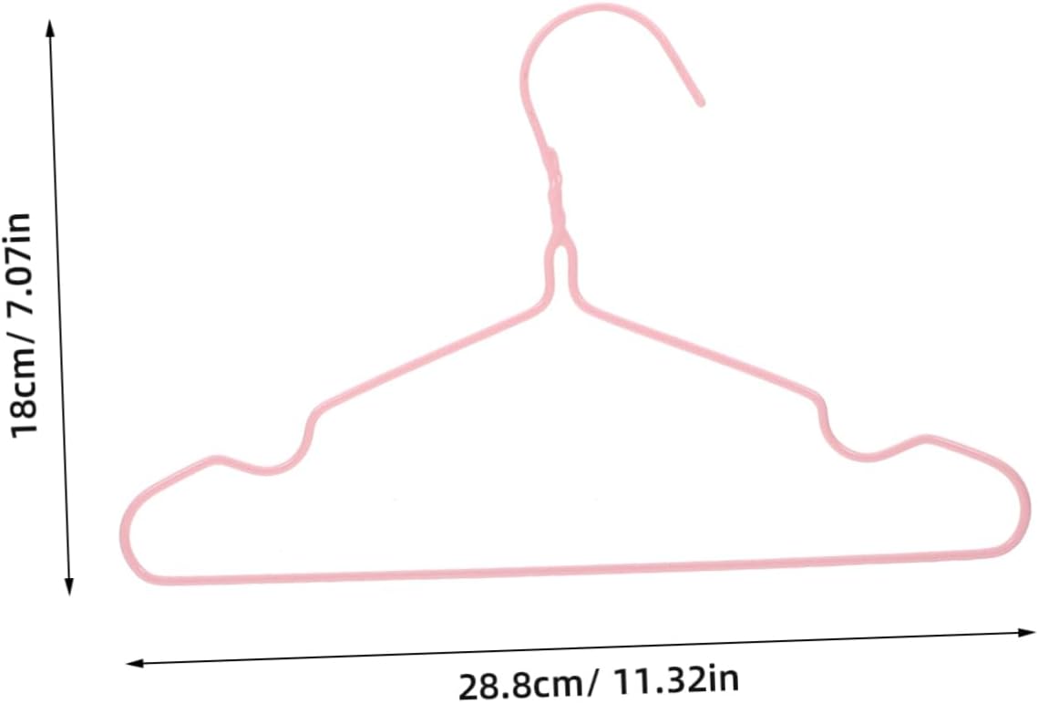 Zerodeko 10pcs Robust Boy Girl's Hangers Non Slip Hangers for Boys and Girls Closet Clothes