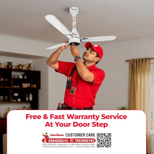 Image of Khaitan Ornate Super - 1200mm BLDC Ceiling Fan with Remote | 5 Star Rated | Durable & Long-lasting | Energy Saving | 3-Years Warranty | Pack of 1 | White