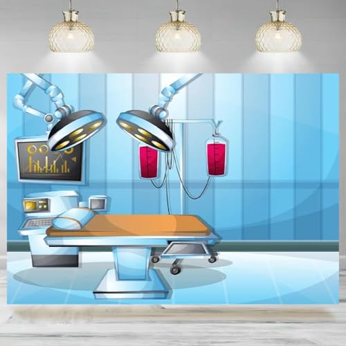 Fundo cirúrgico de cirurgia, fundo de fotografia médica do hospital, escola de enfermagem, médico, decoração de festa, faixa 210 x 150 cm