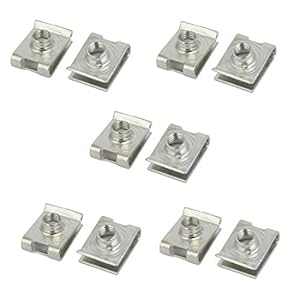 Sourcing Map 10 Stk. U Mutter M6