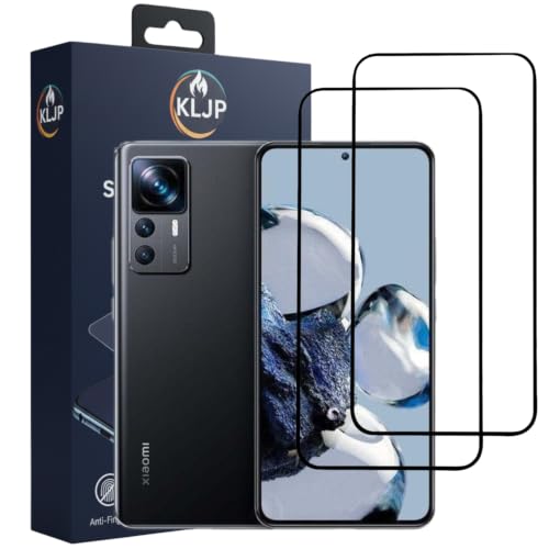 Image of Military-Grade Gorilla Tempered Glass For Xiaomi 12 T With Installation Kit | Edge to Edge Coverage | Black (Pack Of 2)